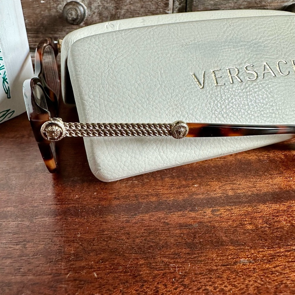 Authentic Versace Brown Tortoise Prescription Gla… - image 4